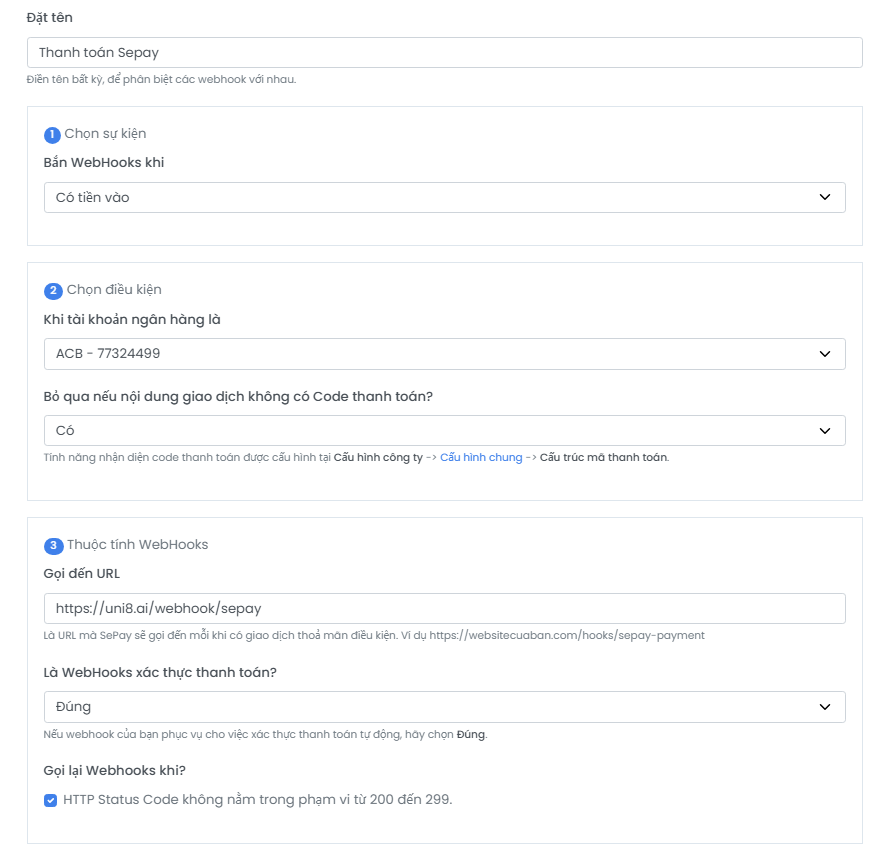 Webhook Configuration